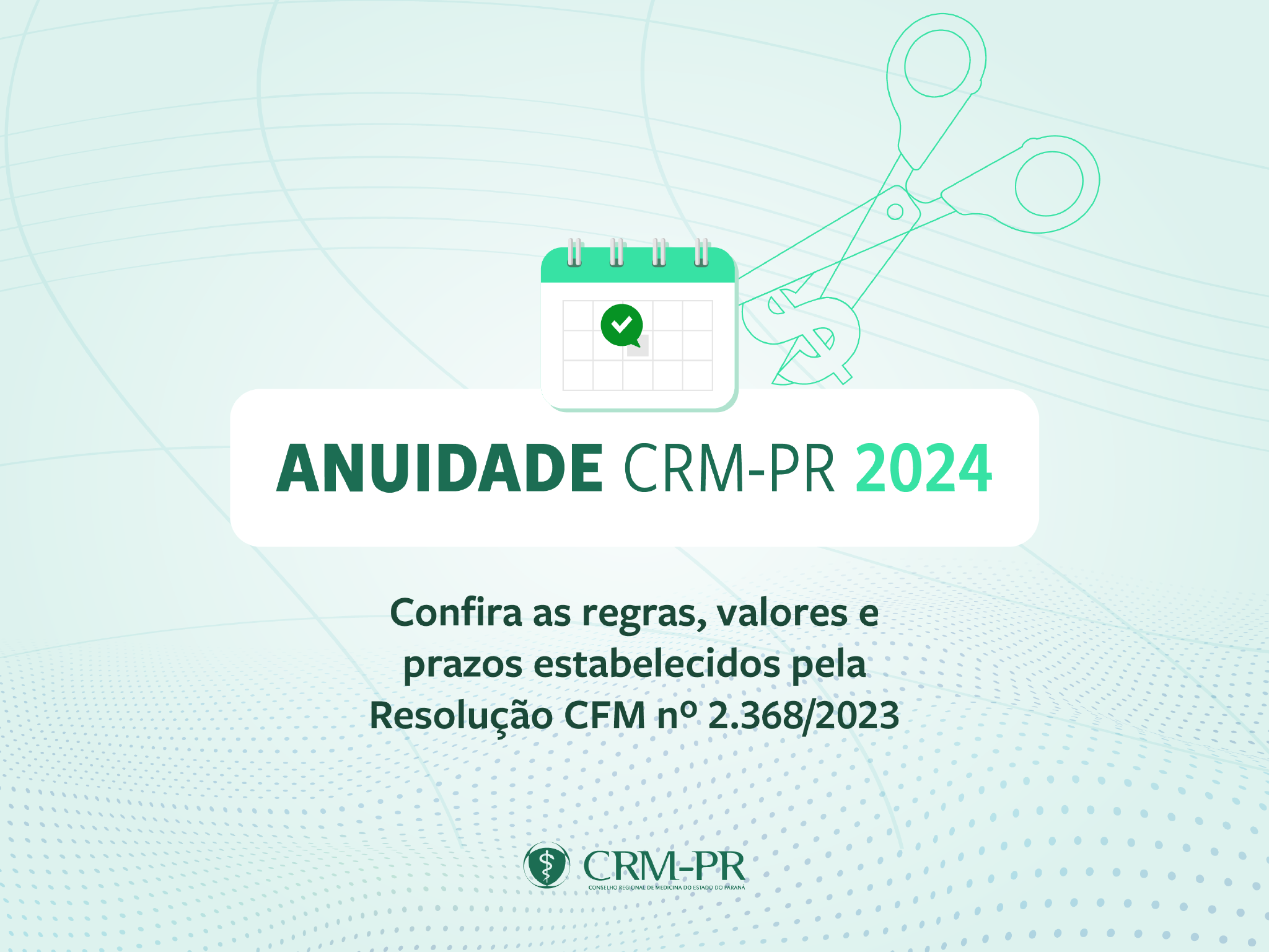 Anuidade CRM PR 2024 já está disponível para pagamento Portal CRM PR