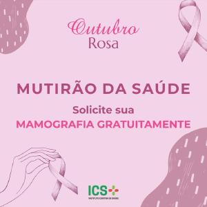 Aes do Outubro Rosa do Instituto Curitiba de Sade comeam na sexta, dia 1