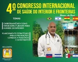 Congresso Internacional de Sade do Interior e Fronteiras ser realizado de 12 a 15 de novembro