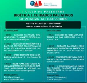 Biotica e Cuidados Paliativos so tema de ciclo de palestras promovido pela OAB Londrina