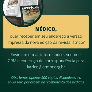 Verso impressa da revista Itrico pode ser solicitada ao CRM-PR