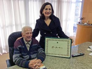 Homenagem ao Dr. Amilcar Coutinho, 101 anos de idade e 76 de formado