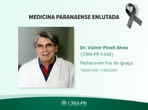 Pediatra Valmir Pineli Alves falece em Foz do Iguau devido a complicaes pela Covid-19