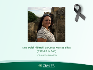 Pesar: Dra. Deisi Ribinski da Costa Mattos Silva, ex-diretora da Associao de Medicina do Trabalho