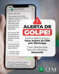 Alerta: Estelionatrios usam WhatsApp para mandar boletos falsos aos mdicos